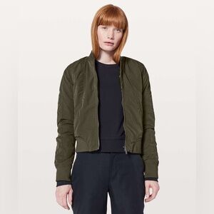 lululemon athletica Olive Bomber Jacket